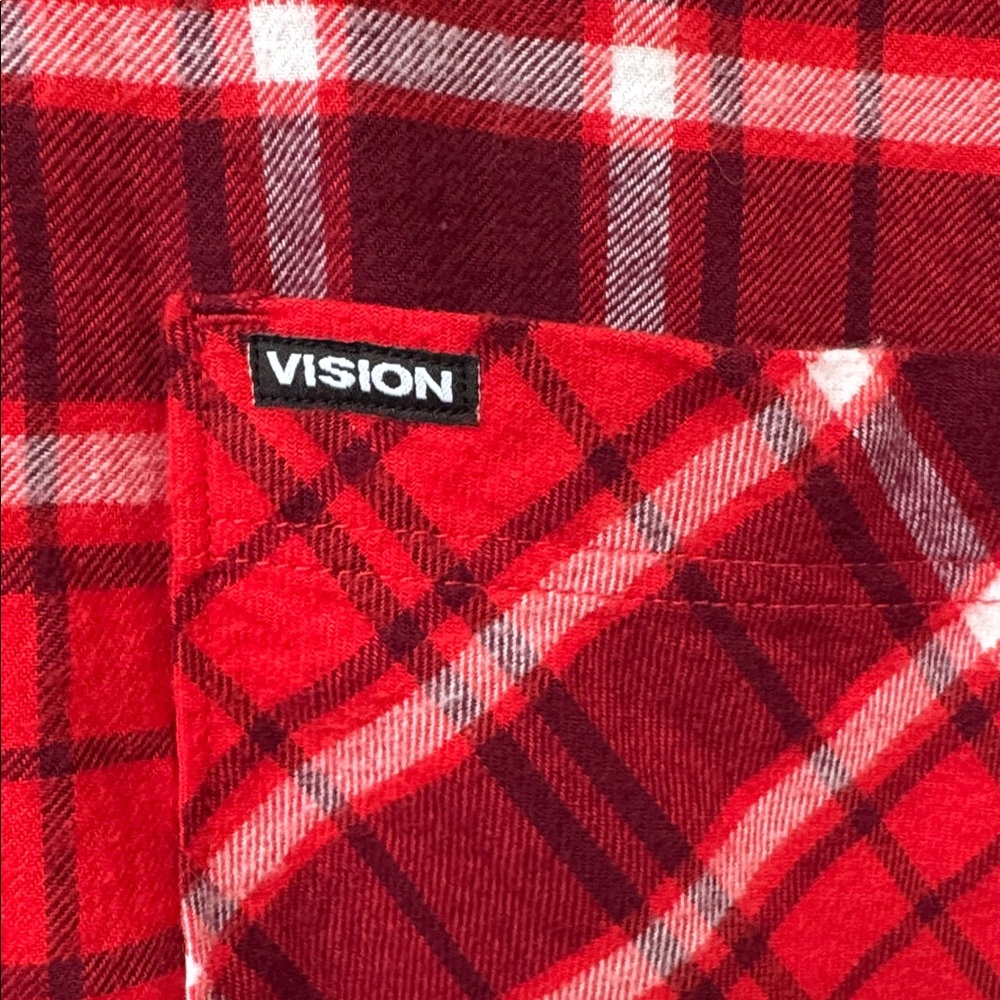 Red Plaid Long Sleeve Shirt - Picture 2 of 7